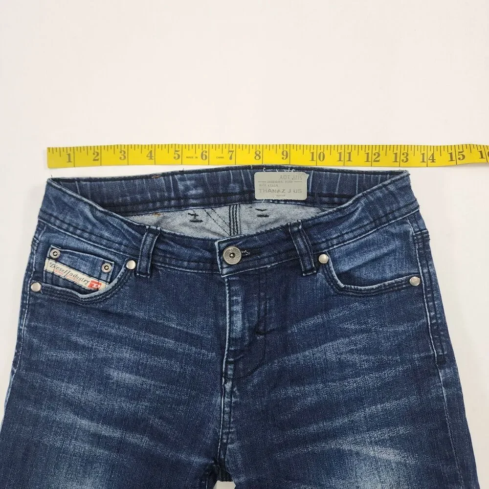 Diesel Jeans Boy’s Blue Denim Thanaz J US Skinny Distressed Leg Size 10